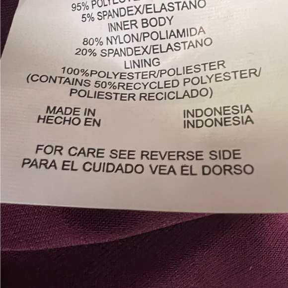 WOMEN'S High Neck Swim Romper with Pockets One Piece Swimsuit - Solid Burgandy - Picture 11 of 12